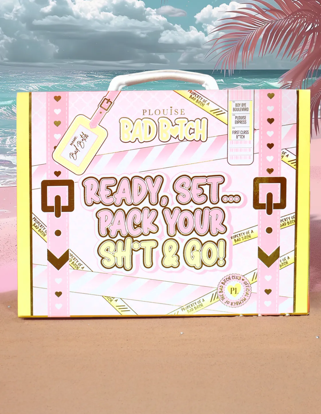 P. Louise P.Louise Ready, Set... Pack Your Sh*t And Go! Suitcase Fashion